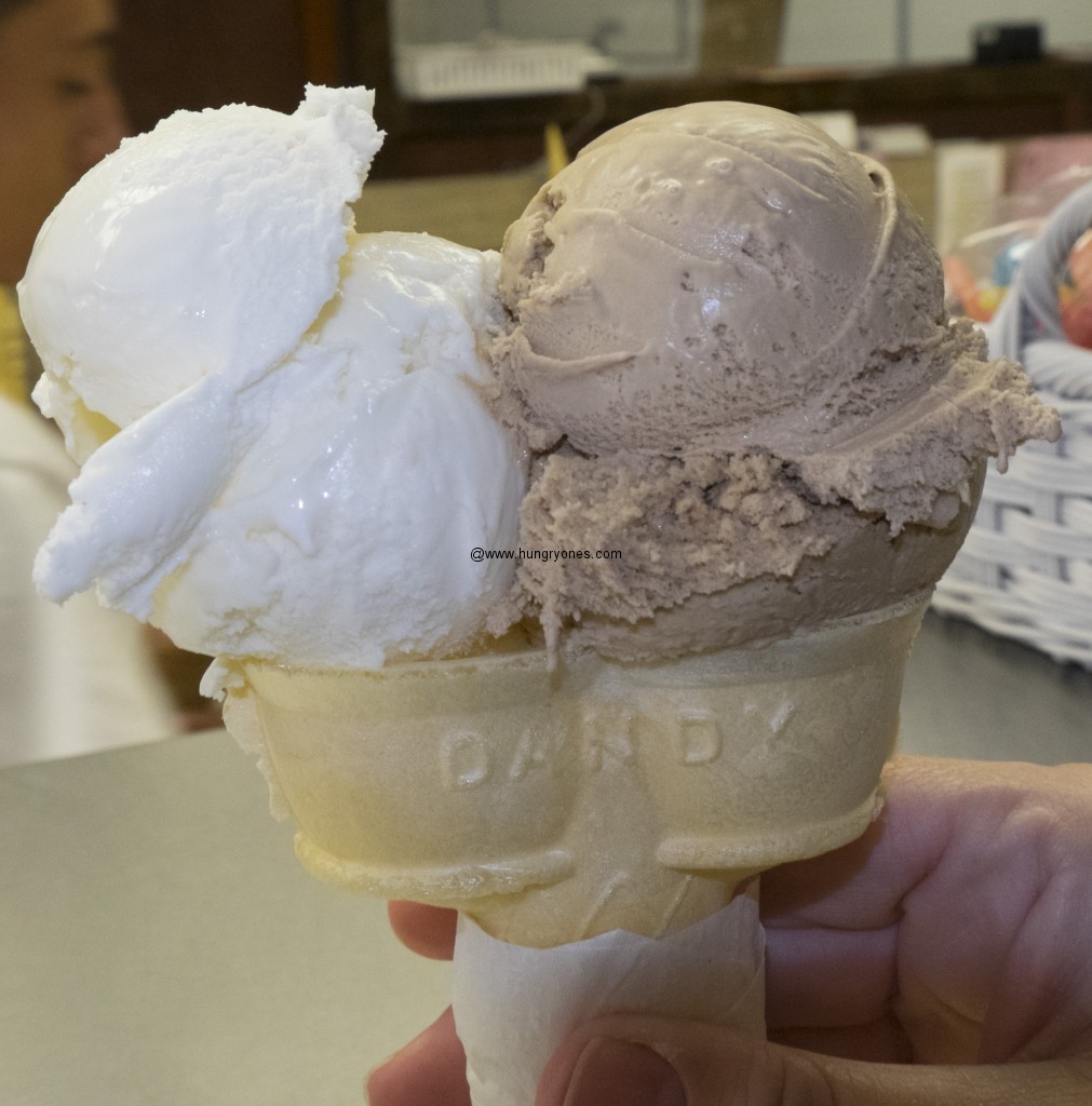 Lychee and root beer ice cream.