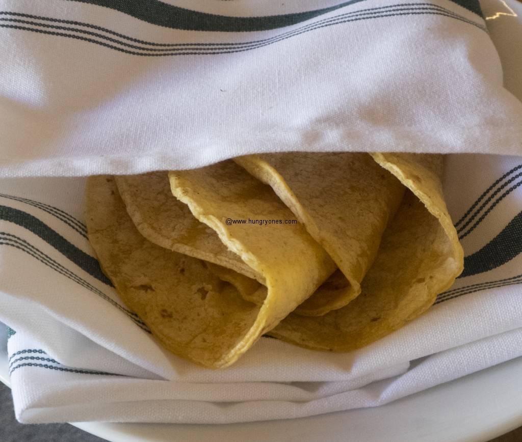 Corn tortillas.