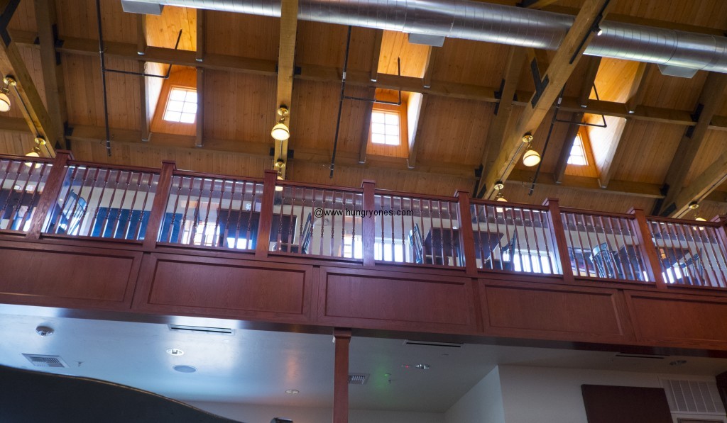 Upstairs dining area.