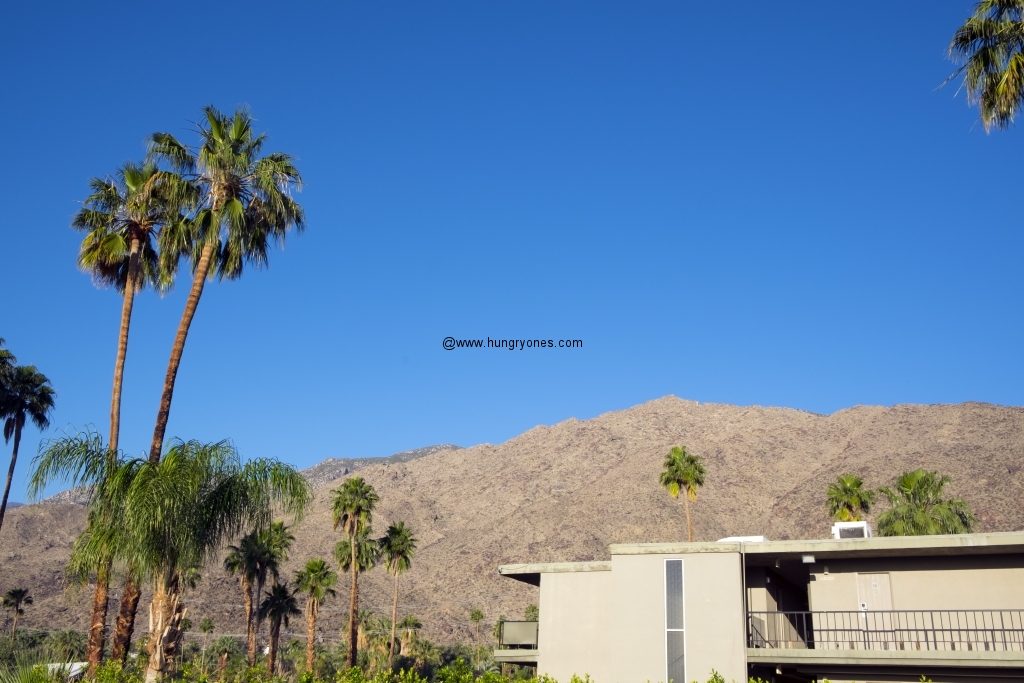 The sun rises on the San Jacinto Mountains.