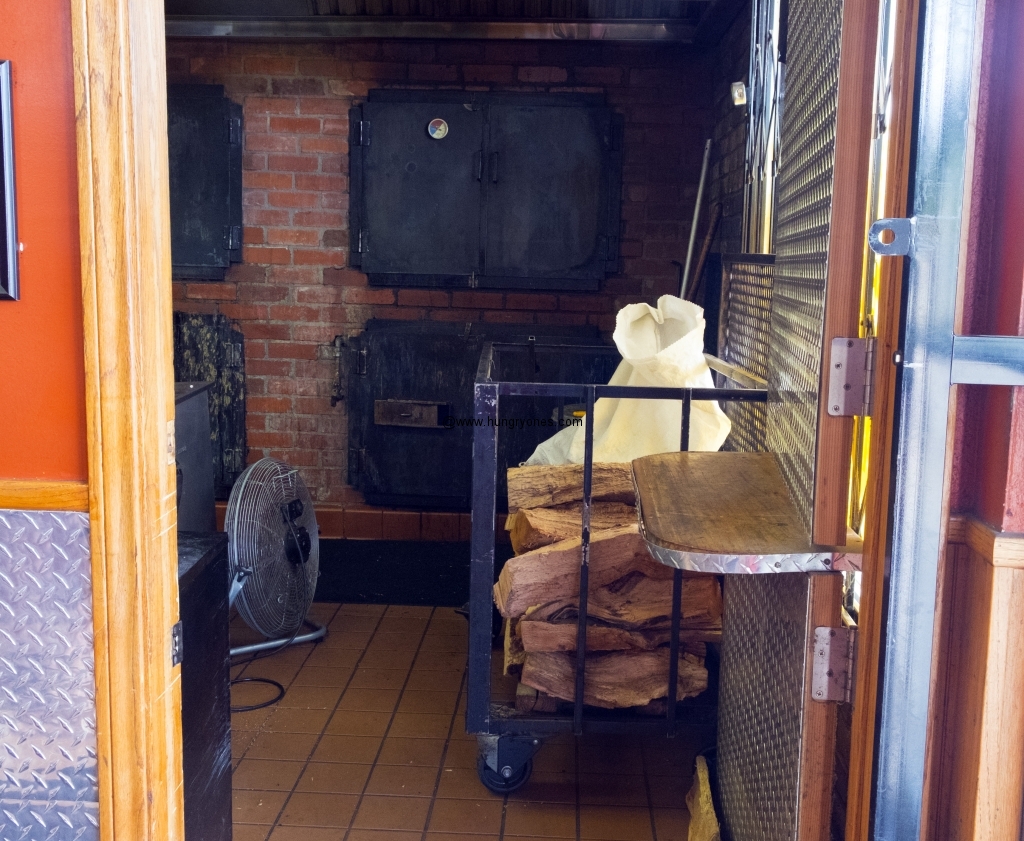 Wood + indoor smoker.