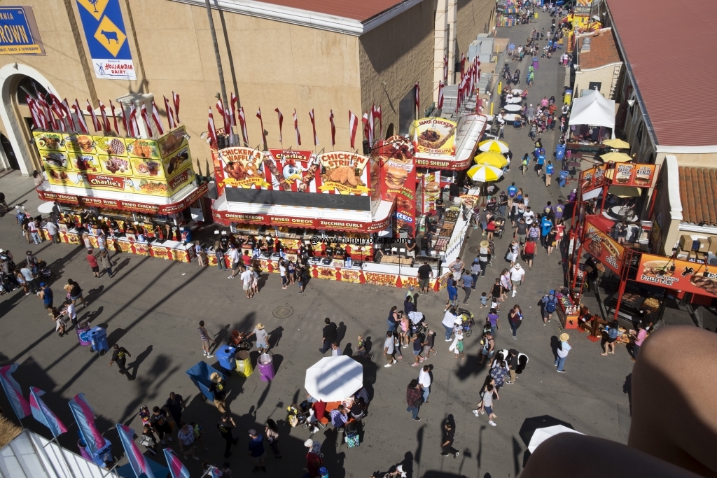 View of Chicken Charlie's from the sky ride.