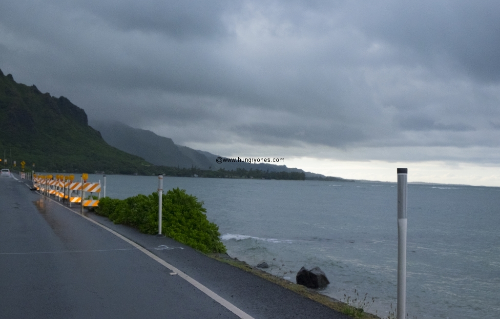 Driving away from Kaneohe