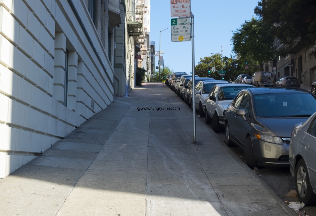 Kids use to roll down the sidewalk.