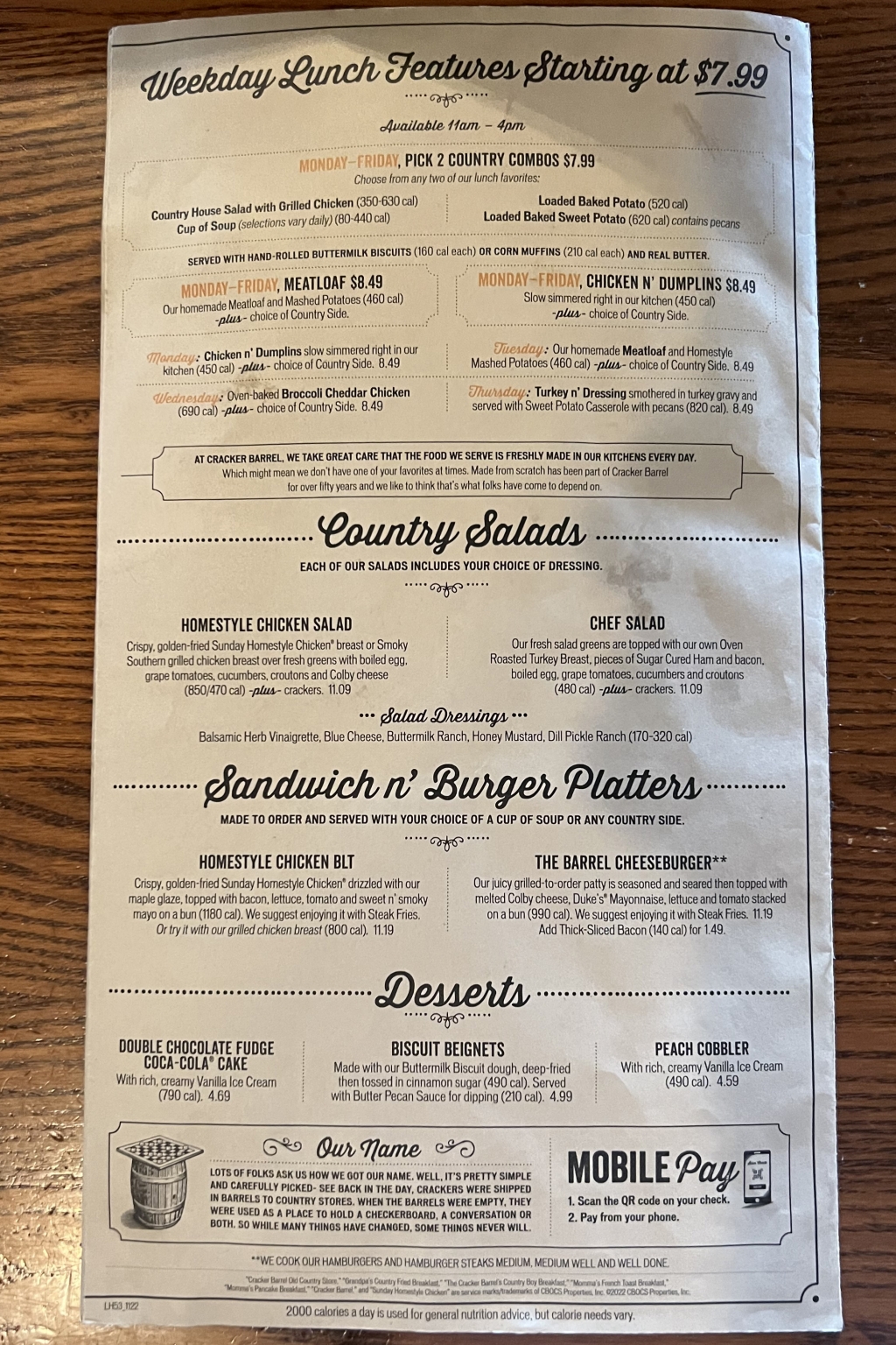 Cracker Barrel Yuma Food Blog